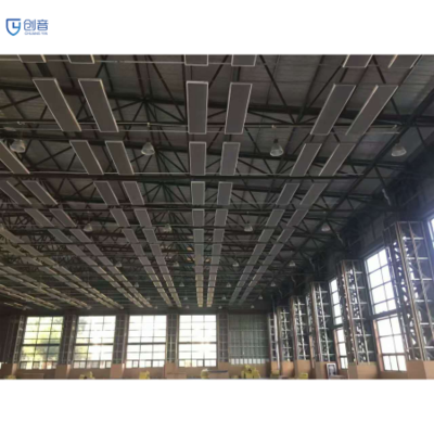 河南体育馆天花吸声体案例